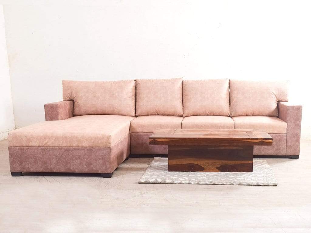 Akira Sectional Sofa With RHS Lounger Sofa In Premium Fabric GMC Standard Sofa FN-GMC-005917