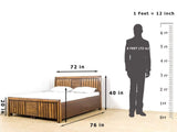 Bradbury King Size Bed with Box Storage GMC Standard Beds FN-GMC-000925