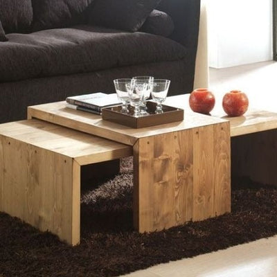 Alice Coffee Table In Rubber Wood
