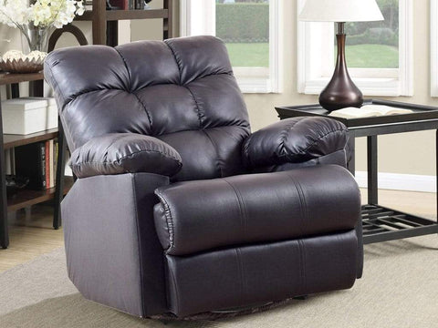 Chandler Rocker Recliner In Leatherette Upholstery GMC Standard Sofa FN-GMC-003575