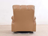 Chandler Rocker Recliner In Sand Brown Leatherette GMC Standard Sofa FN-GMC-003335