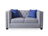 Conan Two Seater Sofa In Premium Blue Fabric GMC Express Sofa FN-GMC-008838