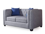 Conan Two Seater Sofa In Premium Blue Fabric GMC Express Sofa FN-GMC-008838