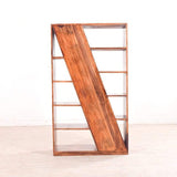 Dakota Display Unit cum Book Shelf in Teak Finish GMC Standard Storage FN-GMC-003758