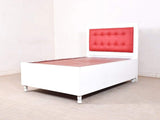 Dakota Mini Queen Bed With Storage In White GMC Standard Beds FN-GMC-004298