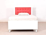 Dakota Mini Queen Bed With Storage In White GMC Standard Beds FN-GMC-004298