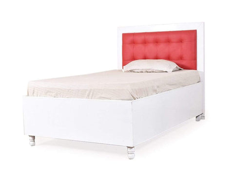 Dakota Mini Queen Bed With Storage In White GMC Standard Beds FN-GMC-004298