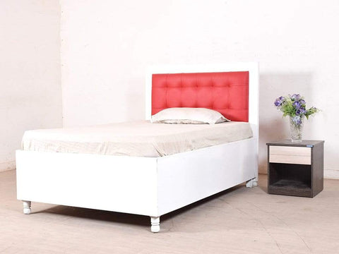 Dakota Mini Queen Bed With Storage In White GMC Standard Beds FN-GMC-004298