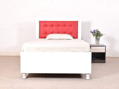 Dakota Mini Queen Bed With Storage In White GMC Standard Beds FN-GMC-004298