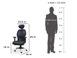 Flaire Executive Office Table + Matrix Office Chair (Combo Offer)