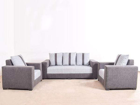 Galaxy Five Seater Sofa (3+1+1) In Jute Fabric