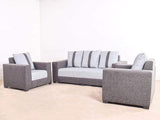 Galaxy Five Seater Sofa (3+1+1) In Jute Fabric