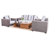 Galaxy Five Seater Sofa (3+1+1) In Jute Fabric