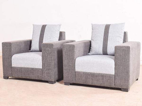 Galaxy Five Seater Sofa (3+1+1) In Jute Fabric