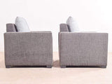 Galaxy Five Seater Sofa (3+1+1) In Jute Fabric