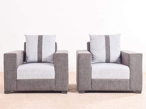 Galaxy Five Seater Sofa (3+1+1) In Jute Fabric
