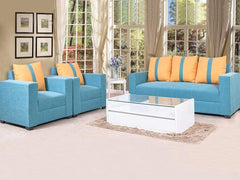 Galaxy Five Seater Sofa (3+1+1) in Jute Fabric