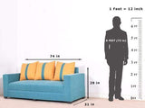Galaxy Five Seater Sofa (3+1+1) in Jute Fabric