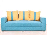 Galaxy Five Seater Sofa (3+1+1) in Jute Fabric