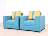 Galaxy Five Seater Sofa (3+1+1) in Jute Fabric