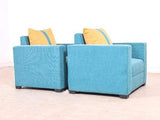 Galaxy Five Seater Sofa (3+1+1) in Jute Fabric