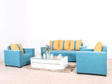 Galaxy Five Seater Sofa (3+1+1) in Jute Fabric