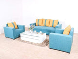 Galaxy Five Seater Sofa (3+1+1) in Jute Fabric