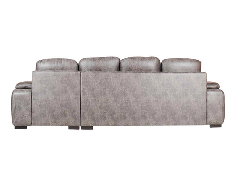 Rosario L Shape Sectional Sofa With Pouffe