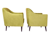 Lucas 2+1+1 Sofa Set In Green Velvet Fabric