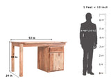 Bradbury Plain Study Desk In Teak Finish