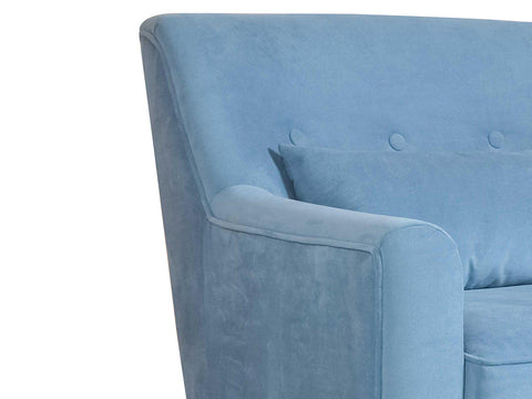 Hagen Lounge Chair in Premium Velvet Fabric