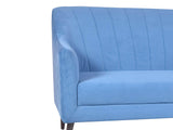 Lucas 3 Seater Sofa in Premium Blue Velvet Fabric
