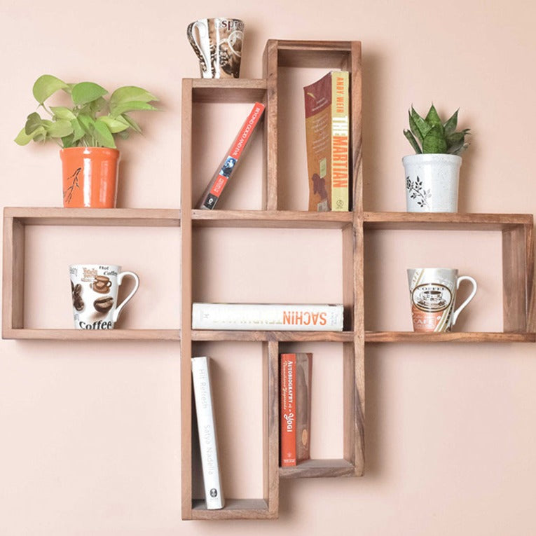 Hamlet Wall Shelf In Teak Finish