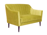 Lucas 2+1+1 Sofa Set In Green Velvet Fabric