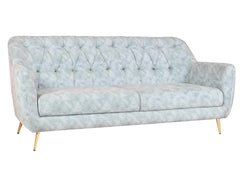 Lorenzo 3 Seater Sofa in Premium Green Suede fabric