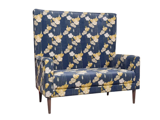 Valdemar Loveseat in Blue Floral Print