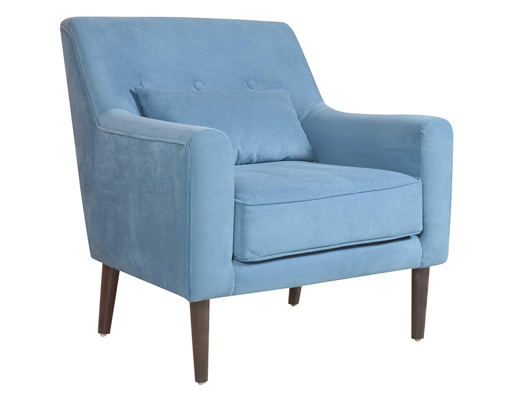 Hagen Lounge Chair in Premium Velvet Fabric