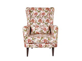 Genoa Wing Chair in Floral fabric