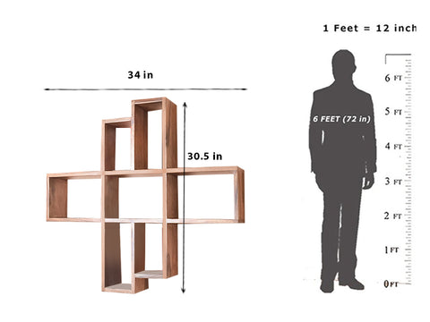 Hamlet Wall Shelf In Teak Finish