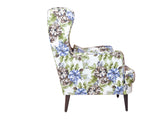 Genoa Wing Chair in Floral fabric