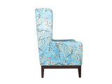 Ursula Lounge Chair in Floral Fabric