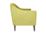 Lucas 2+1+1 Sofa Set In Green Velvet Fabric
