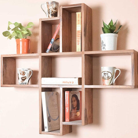 Hamlet Wall Shelf In Teak Finish