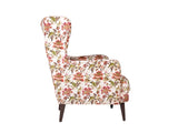 Genoa Wing Chair in Floral fabric