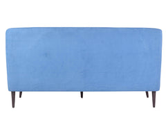 Lucas 3 Seater Sofa in Premium Blue Velvet Fabric