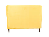 Frida Loveseat 2 Seater Sofa In Yellow Velvet Fabric