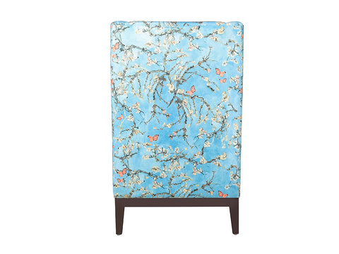 Ursula Lounge Chair in Floral Fabric