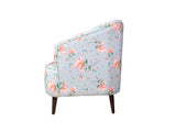 Nelio Two Seater Sofa In Floral Cotton Fabric