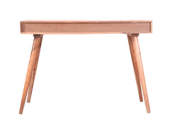 Roswell Study Desk In Teak Finish & White Drawer