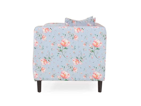Liana Loveseat In Floral Cotton Fabric